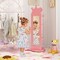 4-in-1 Pink Kids Jewelry Organizer with Ample Storage and Full-Length Mirror 360° Swivel